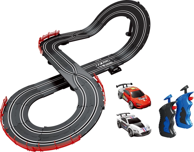 Pista de coches policía vs. ladrón 340 cm