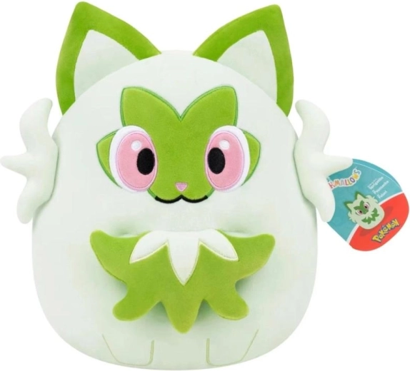 Squishmallows Pokémon Sprigatito cojín de peluche 25 cm