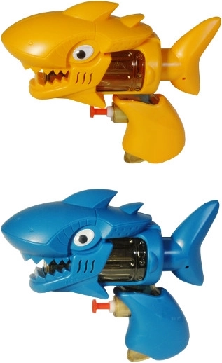 Pistola de agua de plástico con forma de tiburón