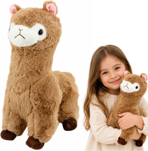 Alpaca de peluche beige 38 cm