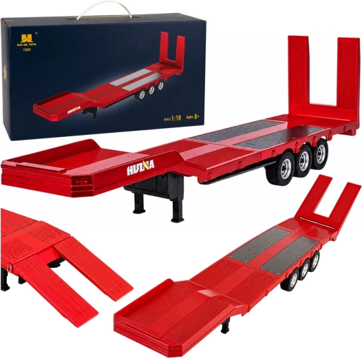 Remolque de cama baja para Huina Scania 770S (1:18) rojo