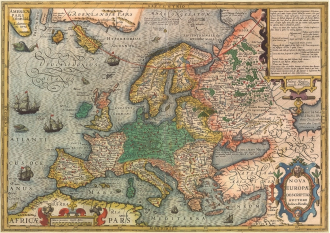 EDUCA puzzle mapa de Europa 1000 piezas