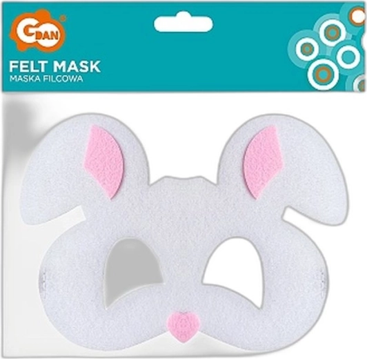Máscara de fieltro de conejo para niños - 1 pieza