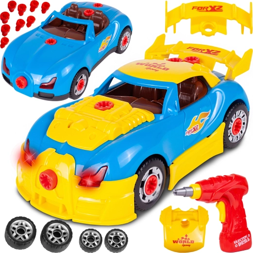 Coche desmontable Bugatti con destornillador infantil