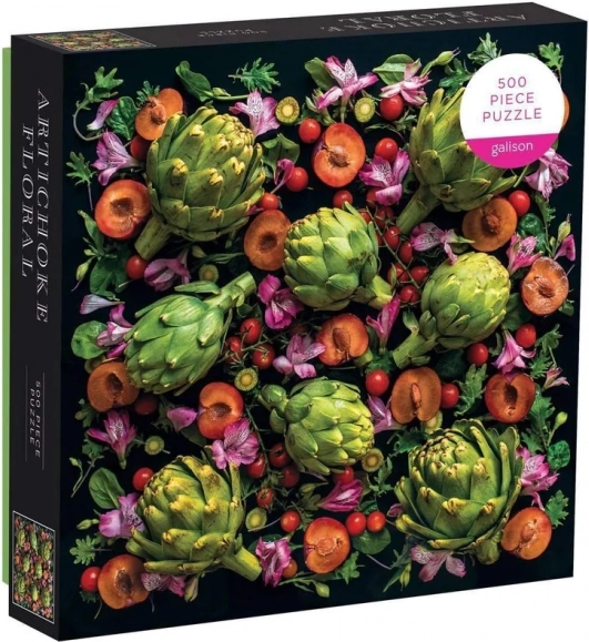 Puzzle Galison Flores de alcachofa 500 piezas