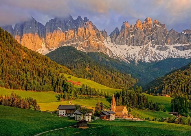 Puzle CHERRY PAZZI – Santa Maddalena, Dolomitas (1000 piezas)
