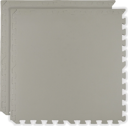 Alfombrilla plegable de espuma Humbi para el suelo 120 × 60 cm, 2 piezas, gris claro