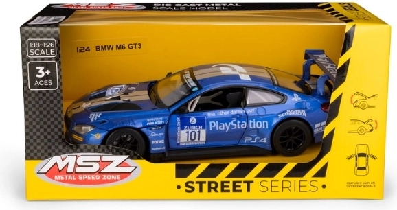Modelo de coche BMW M6 GT3 a escala 1:24
