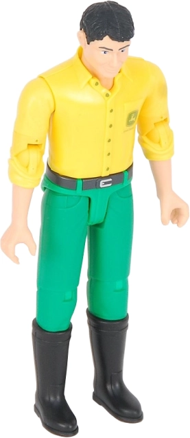 Bruder Bworld figura JOHN DEERE – camiseta amarilla, pantalones verdes