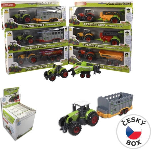 Tractor con remolque 27 cm