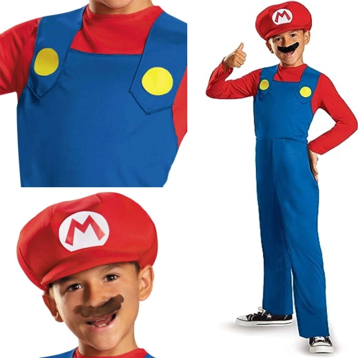 Disfraz infantil de outlet Super Mario, 127–136 cm, 7–8 años