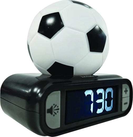 Despertador de fútbol Lexibook con balón luminoso