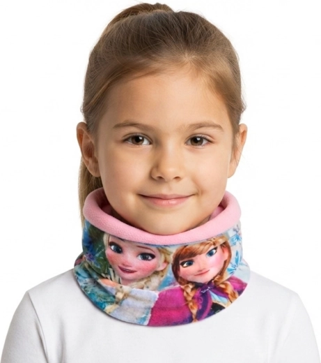 Cuello infantil Frozen Elsa y Anna rosa