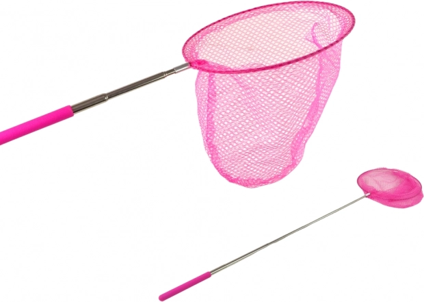 Red plegable telescópica para mariposas e insectos de 85 cm – Rosa