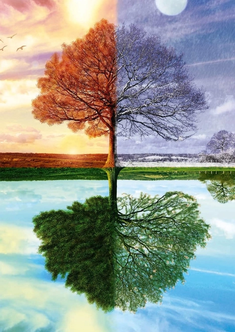Puzzle Árbol cuatro estaciones 500 piezas