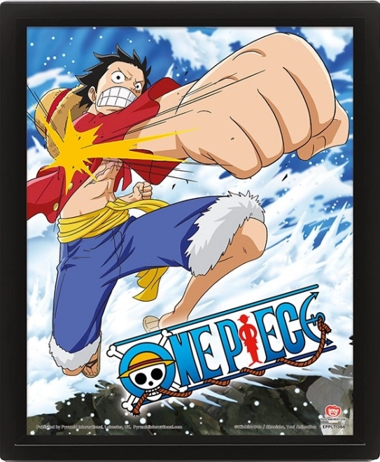 Cuadro 3D One Piece Gum Gum Pistol