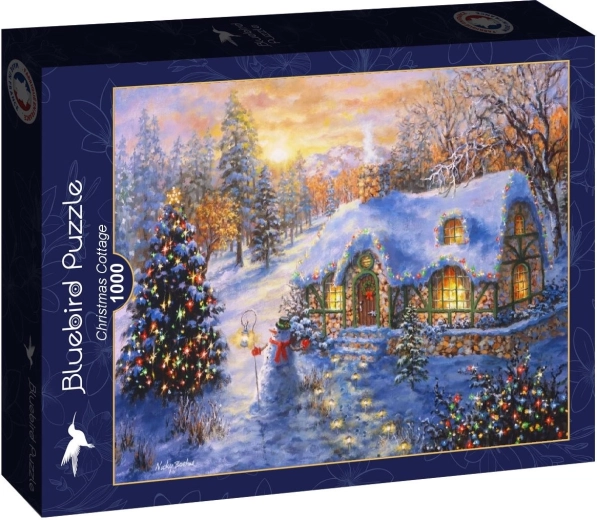 Puzzle Bluebird casita navideña 1000 piezas