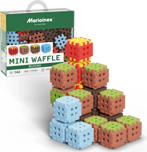 Bloques de construcción Mini Waffle 142 piezas MARIOINEX