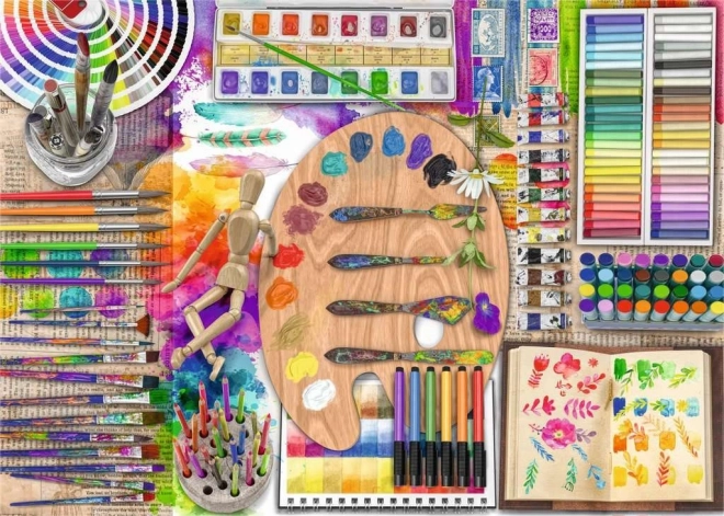 Puzzle RAVENSBURGER Paleta del artista XXL 500 piezas