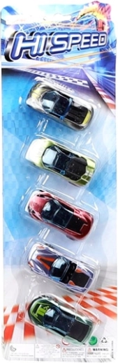 Set de 5 coches deportivos en blíster