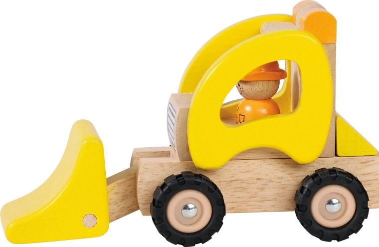 Cargadora de ruedas de madera - 1 unidad