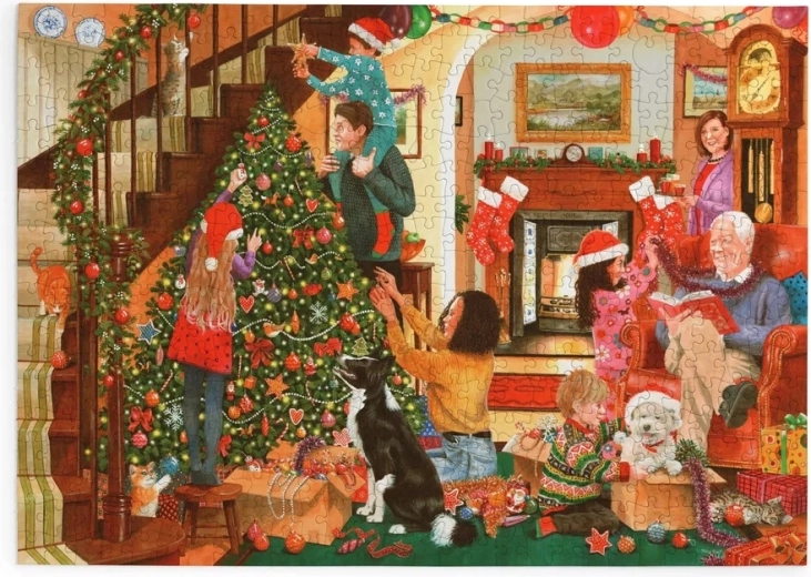 Puzzle Decoración del árbol de Navidad de 500 piezas grandes