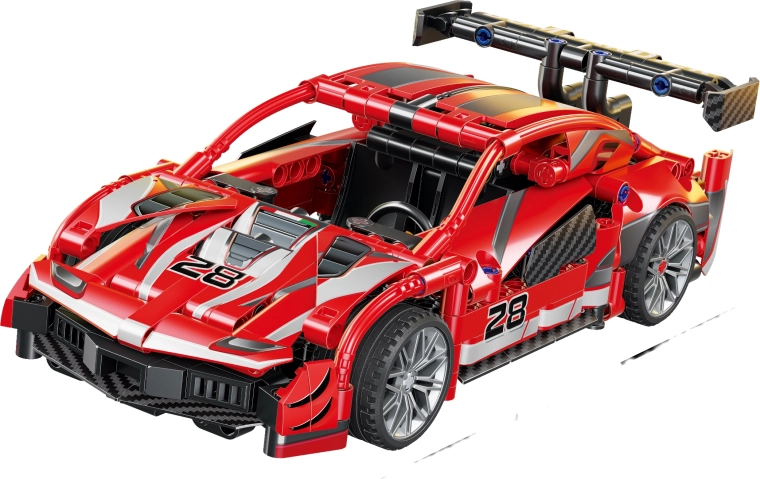 Set de construcción coche rojo 23,6 cm