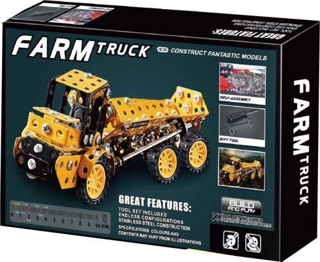 Kit de construcción metálico de coche de granja