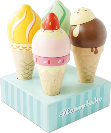 Conos de helado de madera con soporte Le Toy Van