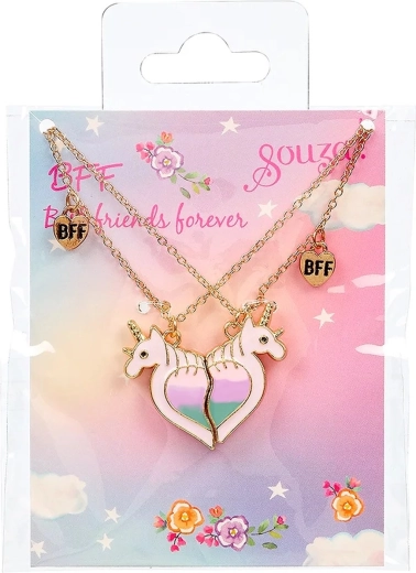 Souza! Set de regalo BFF Unicorn con collares de unicornio - 2 unidades