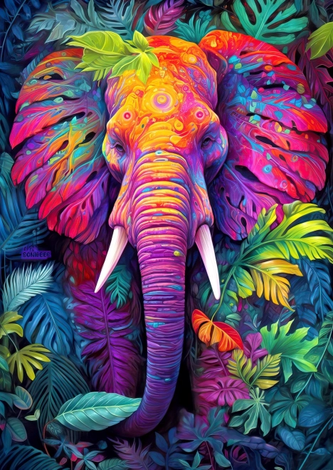 ENJOY Puzzle Elefante camuflado 1000 piezas