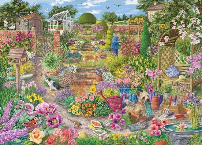 Puzzle Jardín en flor de 1000 piezas de Gibsons