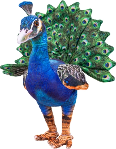Pavo de peluche de 40 cm: decoración realista y compañero de mimos para niños