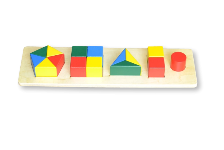 Ladrillos de rompecabezas de colores para niños: diferentes formas (tamaño más pequeño)
