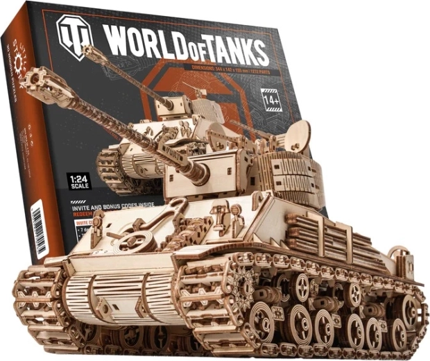 Little Story maqueta 3D de madera World of Tanks M4A3E8 Sherman