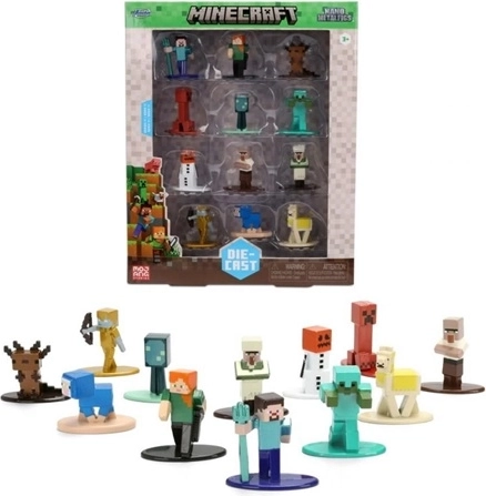 Jada Minecraft figuras metálicas 4 cm (12 uds.)