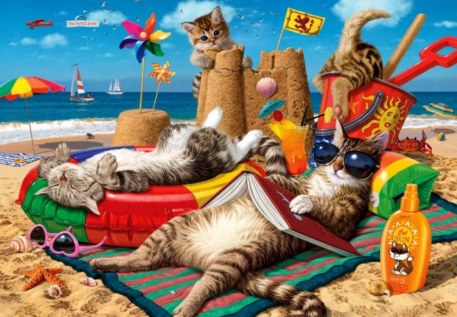 Puzzle ANATOLIAN Gatos en la playa 260 piezas