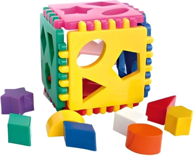 Cubo encajable Nina: juguete educativo de colores para los más pequeños