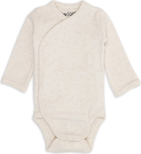 Body cruzado Lodger de manga larga melange birch, talla 56