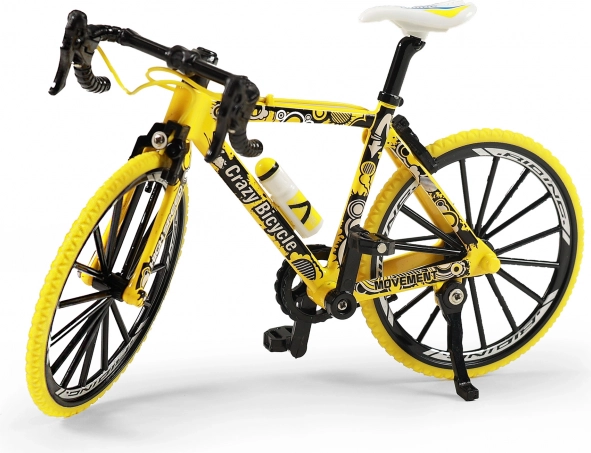 Mini bicicleta de montaña amarilla 20 cm