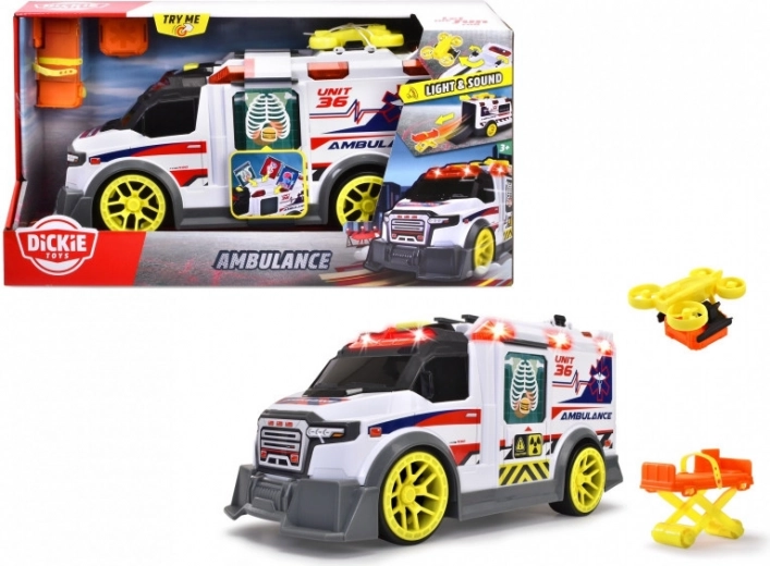 Ambulancia interactiva con accesorios, luces y sonidos DICKIE TOYS