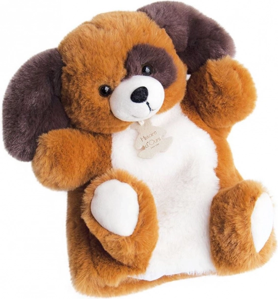 Doudou Histoire d'Ours marioneta de peluche perrito