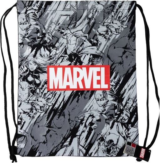 Patrón Marvel - bolsa aislante con cierre de cordón 30 × 40 cm - 1 pieza