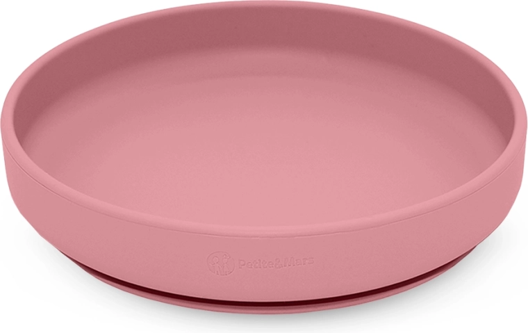 Plato de silicona con ventosa Take&Match dusty rose – Petite&Mars
