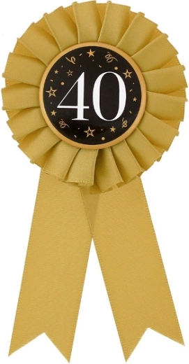Escarapela de cumpleaños de aniversario 40
