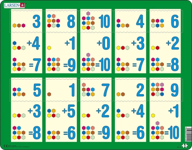 Puzzle Larsen: contar hasta diez II (10 piezas)