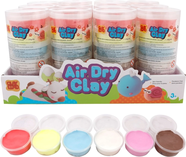 Pasta para modelar de secado al aire 6 colores (6×20 g)