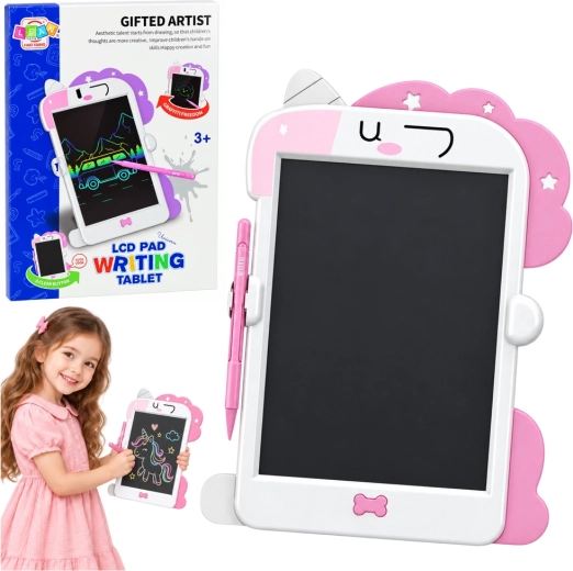 Tableta LCD para dibujar con lápiz Unicornio rosa