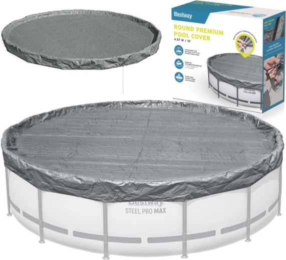 Bestway lona de cobertura prémium para piscina redonda de 4,57 m
