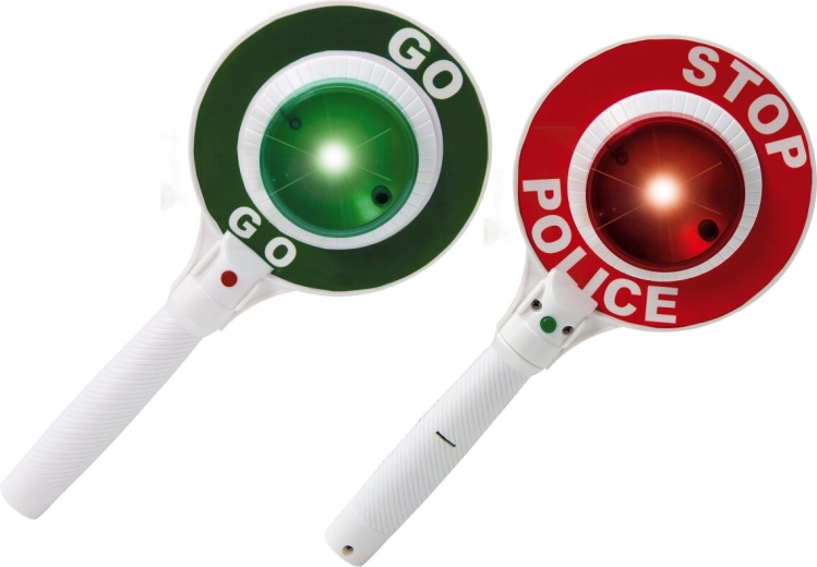 Jamara paleta de señalización policial STOP/GO con luz - 1 pieza